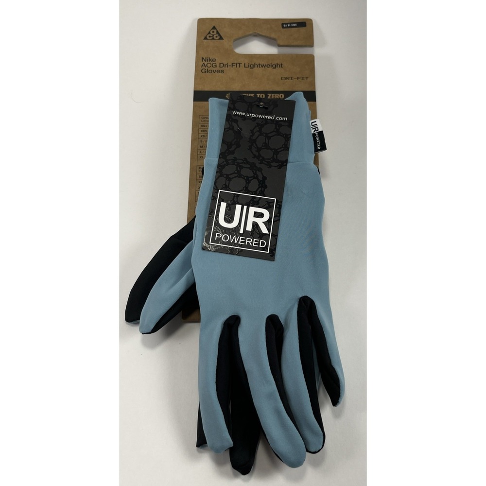 Nike ACG Dri-FIT Lightweight Gloves Adult‎ Medium Blue NWT